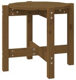 VidaXL Salontafel Ø 52,5x45 cm massief grenenhout honingbruin