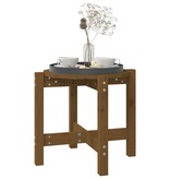 VidaXL Salontafel Ø 52,5x45 cm massief grenenhout honingbruin