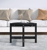 VidaXL Salontafel Ø 62,5x45 cm massief grenenhout zwart
