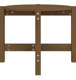 vidaXL Salontafel Ø 62,5x45 cm massief grenenhout honingbruin