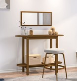 VidaXL Wandkast 110x40x80 cm massief grenenhout honingbruin
