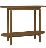 VidaXL Wandkast 110x40x80 cm massief grenenhout honingbruin