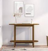 VidaXL Wandkast 110x40x80 cm massief grenenhout honingbruin