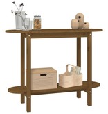 VidaXL Wandkast 110x40x80 cm massief grenenhout honingbruin