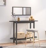 VidaXL Wandtafel 110x40x80 cm massief grenenhout grijs