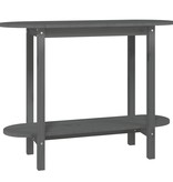 VidaXL Wandtafel 110x40x80 cm massief grenenhout grijs