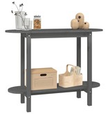 VidaXL Wandtafel 110x40x80 cm massief grenenhout grijs