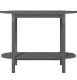 VidaXL Wandtafel 110x40x80 cm massief grenenhout grijs