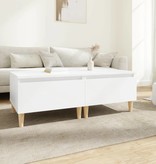 VidaXL Bijzettafels 2 st 50x46x35 cm bewerkt hout wit