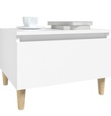 VidaXL Bijzettafels 2 st 50x46x35 cm bewerkt hout wit