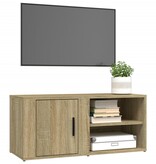 VidaXL Tv-meubels 2 st 80x31,5x36 cm bewerkt hout sonoma eikenkleurig