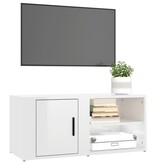 VidaXL Tv-meubels 2 st 80x31,5x36 cm bewerkt hout hoogglans wit