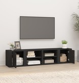 VidaXL Tv-meubels 2 st 80x31,5x36 cm bewerkt hout zwart