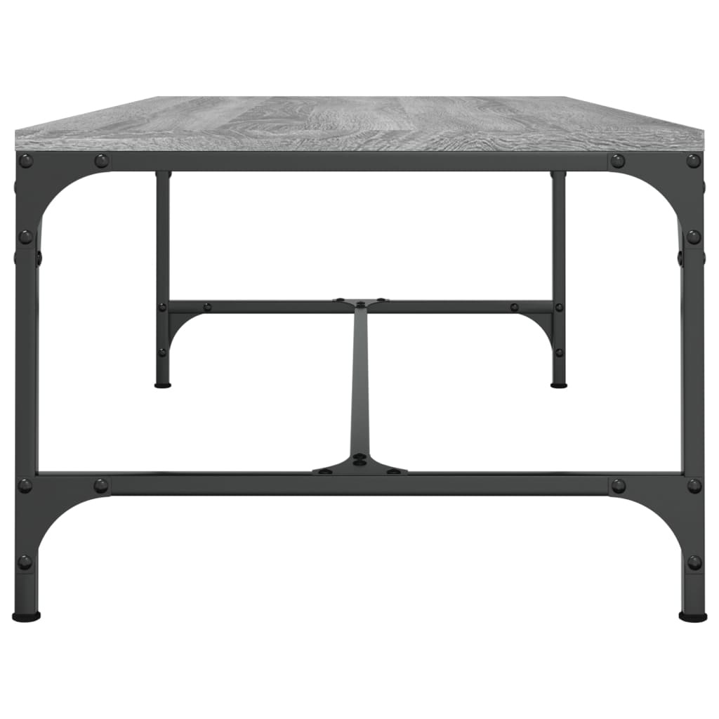 VidaXL Salontafel 80x50x35 cm bewerkt hout grijs sonoma