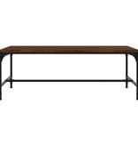 VidaXL Salontafel 100x50x35 cm bewerkt hout bruineikenkleurig