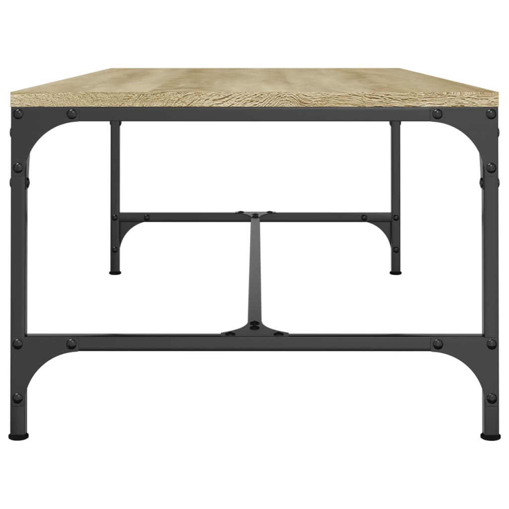 VidaXL Salontafel 100x50x35 cm bewerkt hout sonoma eikenkleurig