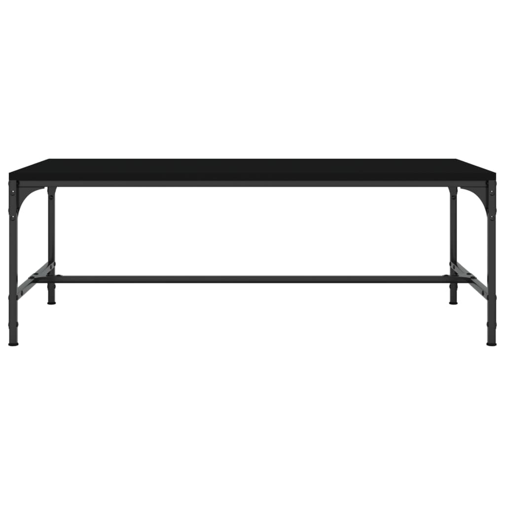 VidaXL Salontafel 100x50x35 cm bewerkt hout zwart
