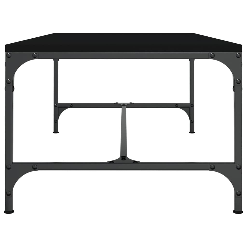 VidaXL Salontafel 100x50x35 cm bewerkt hout zwart