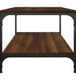 VidaXL Salontafel 80x50x40 cm bewerkt hout bruineikenkleurig