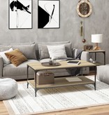 VidaXL Salontafel 80x50x40 cm bewerkt hout sonoma eikenkleurig