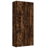 VidaXL Schoenenkast 80x35,5x180 cm bewerkt hout gerookt eikenkleurig