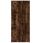 VidaXL Schoenenkast 80x35,5x180 cm bewerkt hout gerookt eikenkleurig