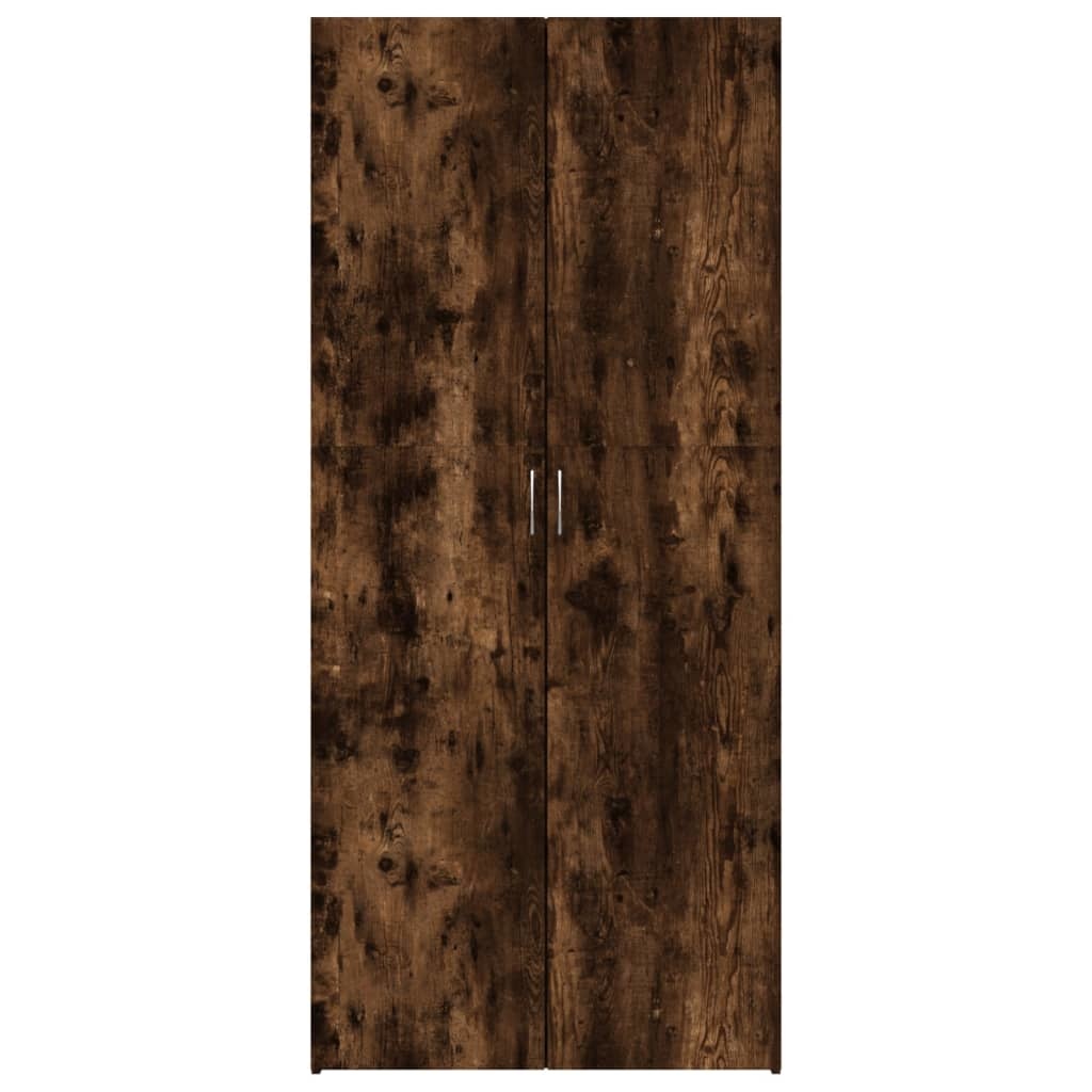VidaXL Schoenenkast 80x35,5x180 cm bewerkt hout gerookt eikenkleurig