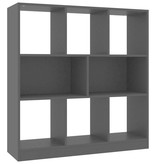 VidaXL Boekenkast 97,5x29,5x100 cm bewerkt hout zwart