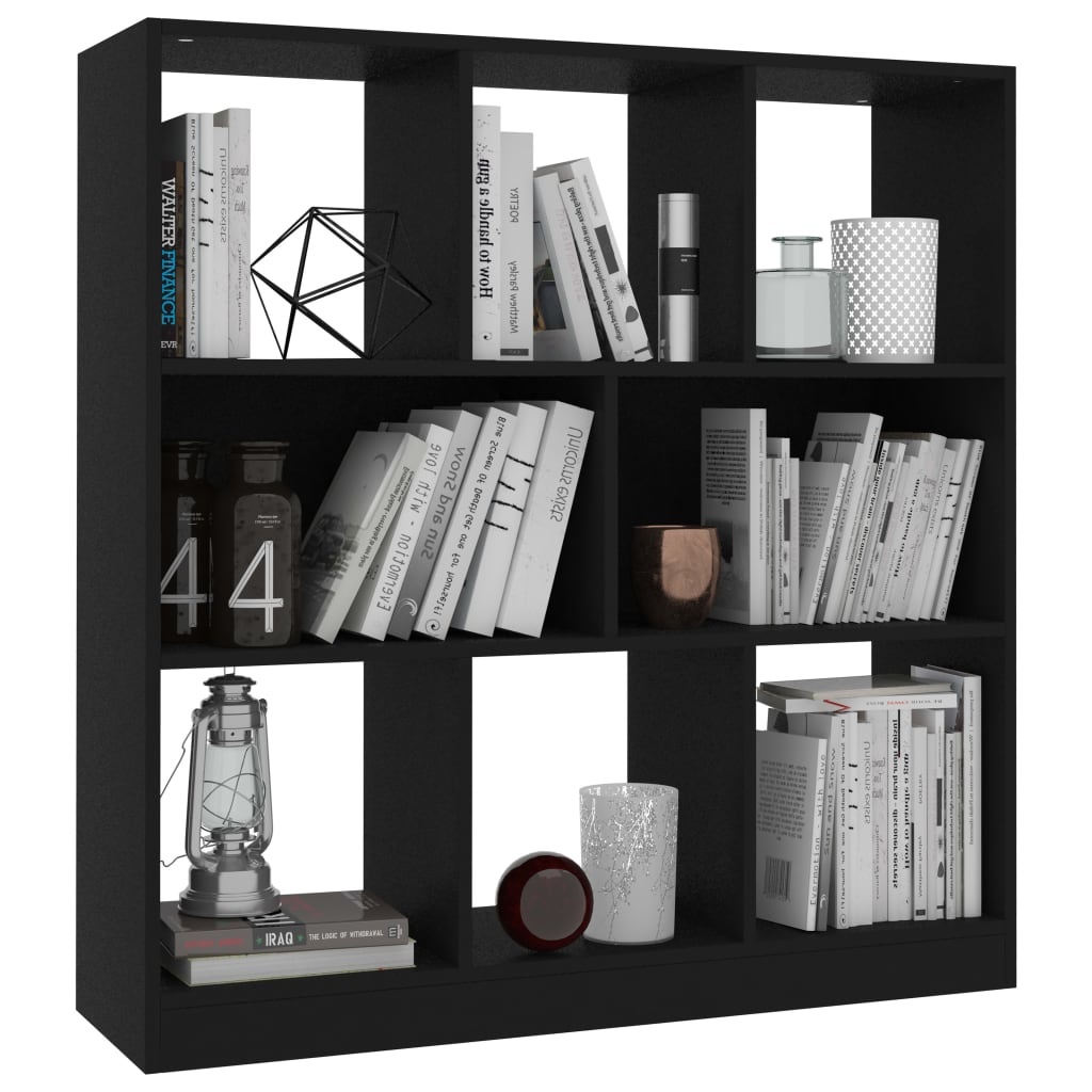 VidaXL Boekenkast 97,5x29,5x100 cm bewerkt hout zwart
