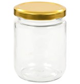 vidaXL Jampotten met goudkleurige deksels 96 st 230 ml glas