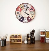 VidaXL Wandklok vintage stijl 30 cm meerkleurig