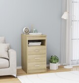 VidaXL Ladekast 40x50x76 cm spaanplaat sonoma eikenkleurig