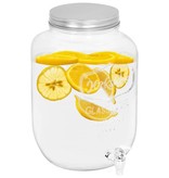 vidaXL Drankdispensers 2 st 8050 ml glas