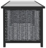 VidaXL 8-delige Loungeset met kussens poly rattan antraciet