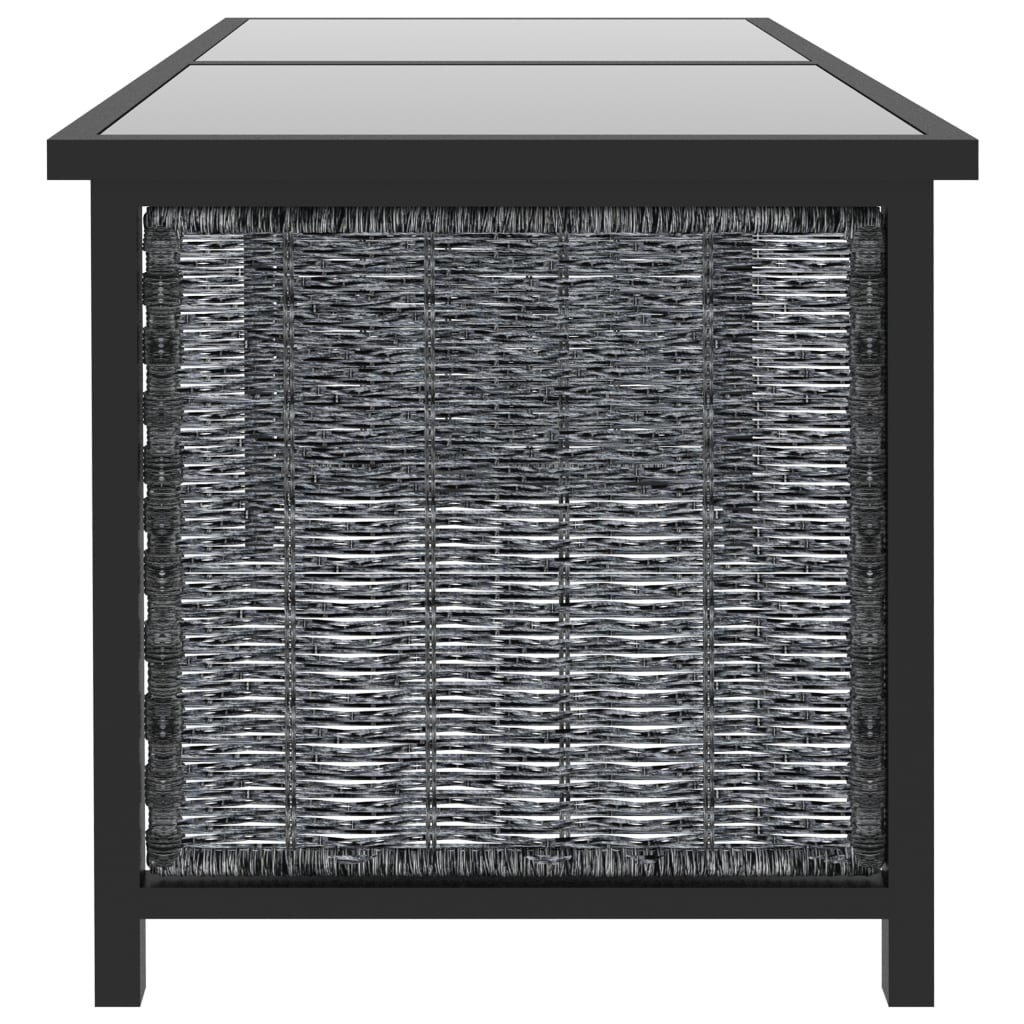 VidaXL 8-delige Loungeset met kussens poly rattan antraciet