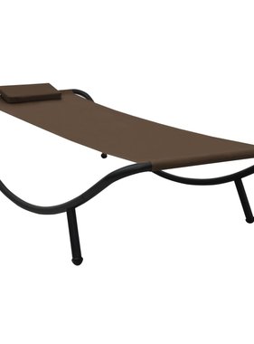 vidaXL Tuinbed 200x90 cm staal bruin