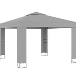 vidaXL Prieel met dubbel dak 3x3 m antraciet