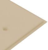 vidaXL Tuinbankkussen 180x50x3 cm beige