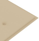 vidaXL Tuinbankkussen 150x50x3 cm beige