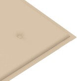 vidaXL Tuinbankkussen 120x50x3 cm beige