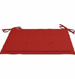 vidaXL Tuinstoelkussens 2 st 50x50x3 cm rood