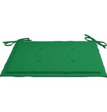 vidaXL Tuinstoelkussens 2 st 50x50x3 cm groen