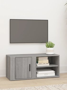 VidaXL Tv-meubel 80x31,5x36 cm bewerkt hout grijs sonoma eikenkleurig
