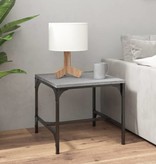 VidaXL Bijzettafels 2 st 40x40x35 cm bewerkt hout grijs sonoma eiken