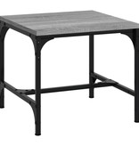 VidaXL Bijzettafels 2 st 40x40x35 cm bewerkt hout grijs sonoma eiken