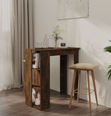 VidaXL Bartafel met schap 102x50x103,5 cm spaanplaat gerookt eiken