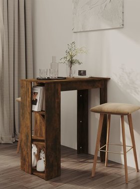 VidaXL Bartafel met schap 102x50x103,5 cm spaanplaat gerookt eiken