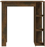 VidaXL Bartafel met schap 102x50x103,5 cm spaanplaat gerookt eiken