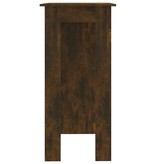 VidaXL Bartafel met schap 102x50x103,5 cm spaanplaat gerookt eiken
