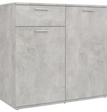 VidaXL Dressoir 80x36x75 cm spaanplaat betongrijs